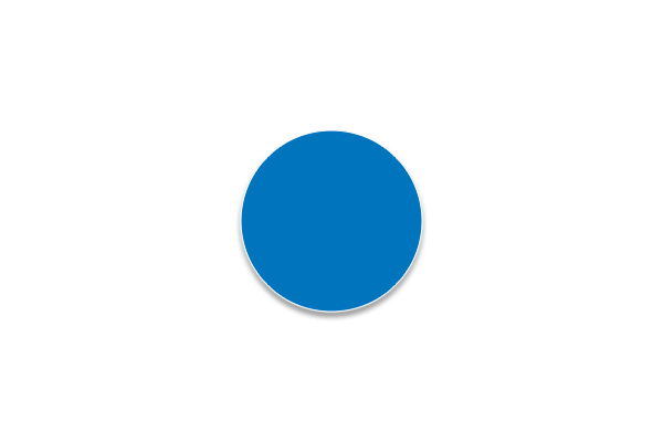 Étiquette électrostatique ronde bleu